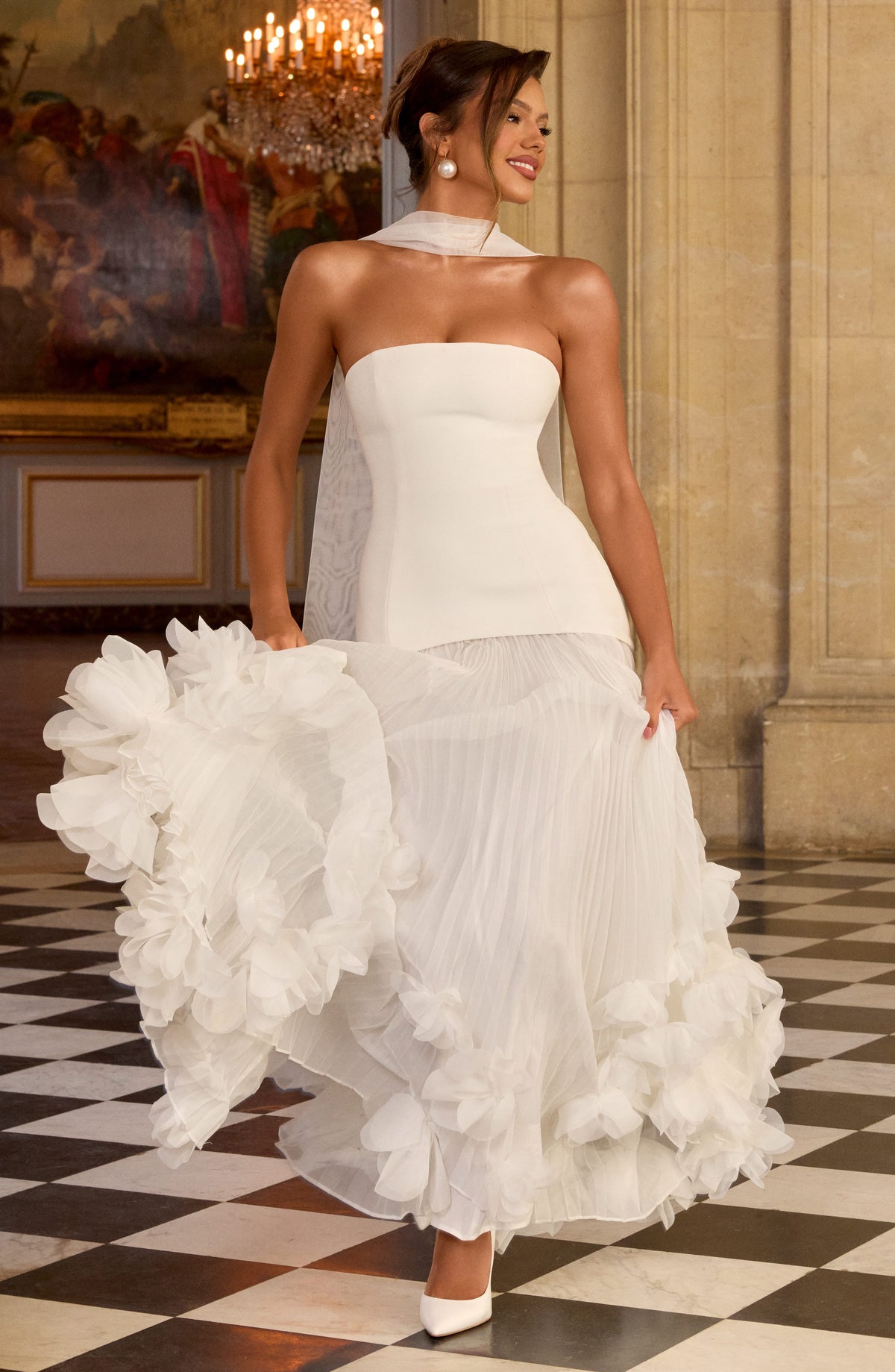 Vestido Serafina™ marfil con corsé, foto 7
