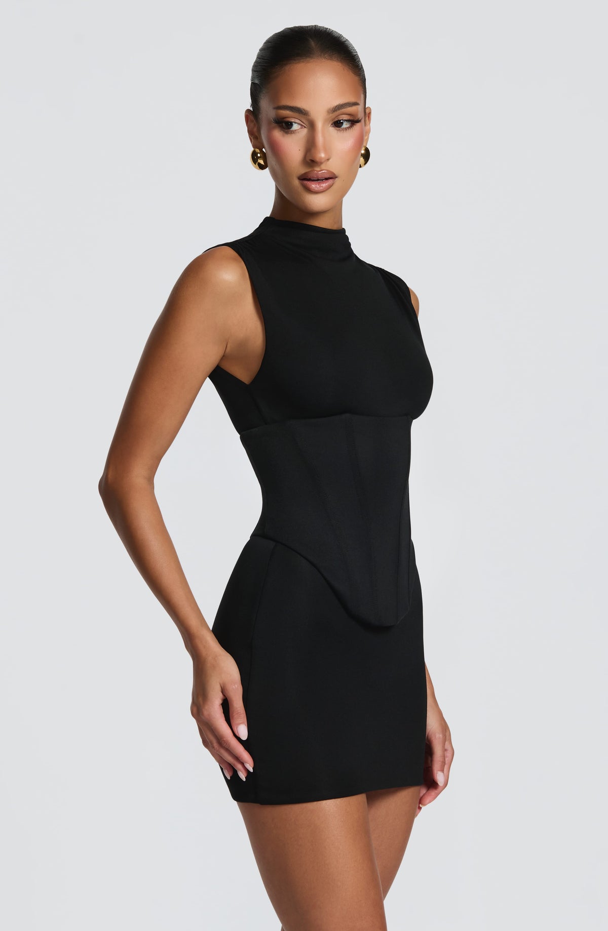 Salomé™ negro: vestido corto para una cena, foto 5
