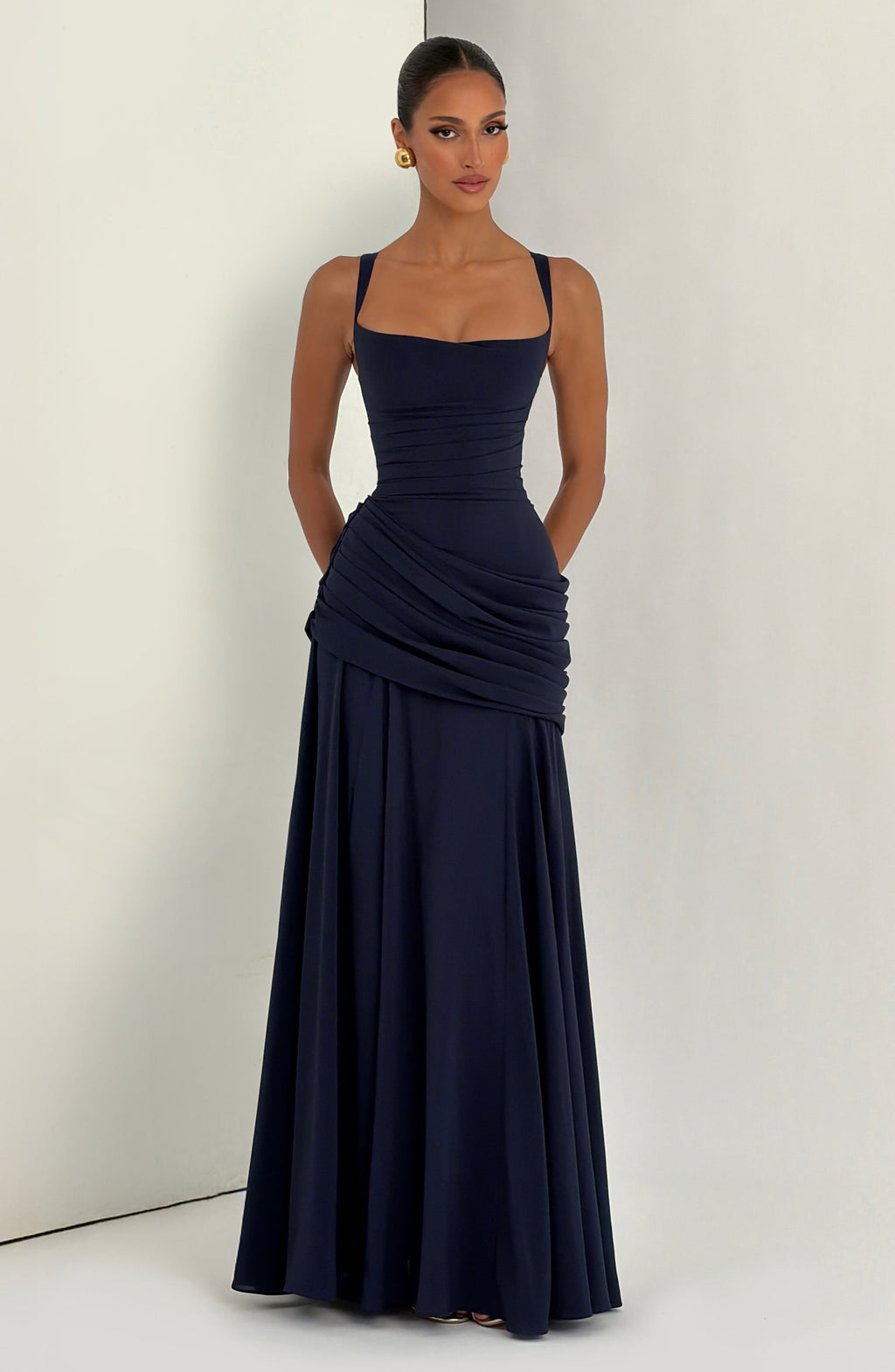 Vestido Sara™ azul marino con corsé, foto 7