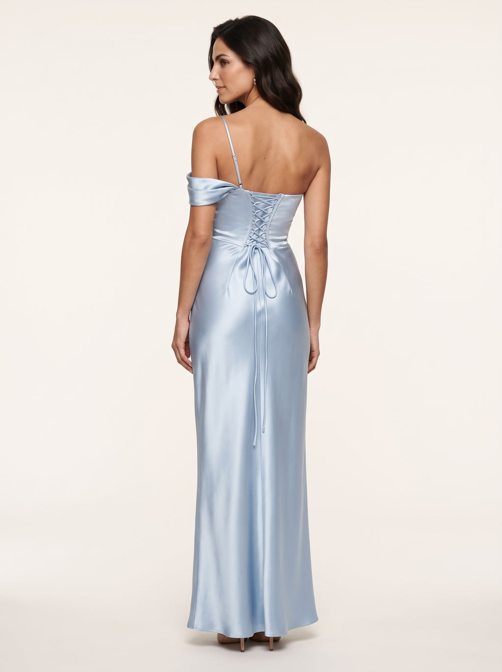 Vestido Talía Azul Glaciar – espalda