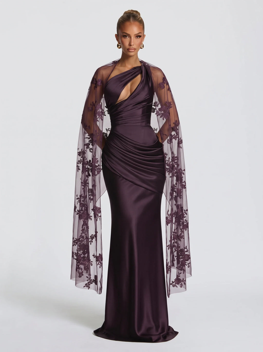Tania™ morado de Ana Ibiza, cuerpo entero con el vestido a juego