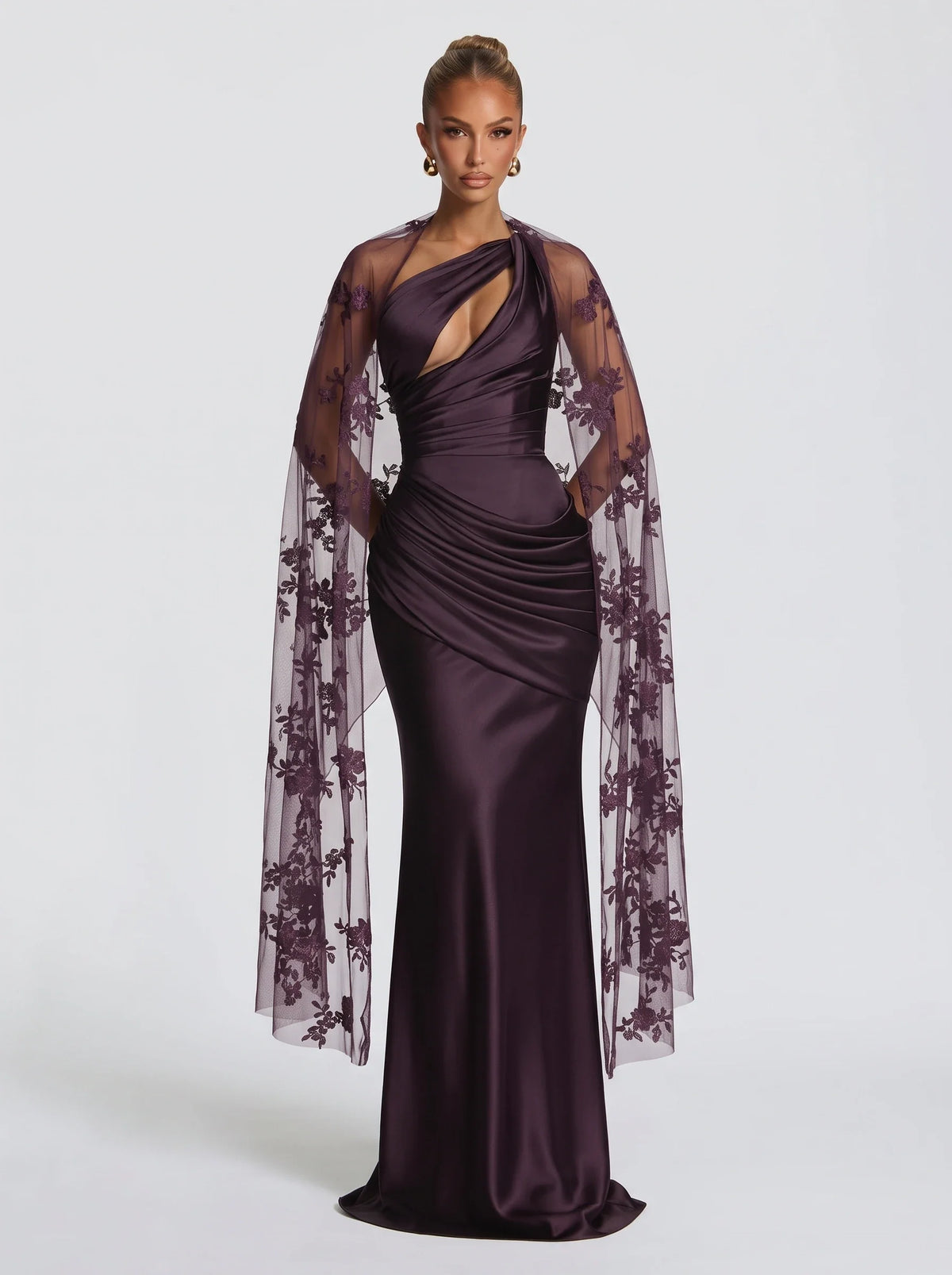 Tania™ morado de Ana Ibiza, cuerpo entero con el vestido a juego