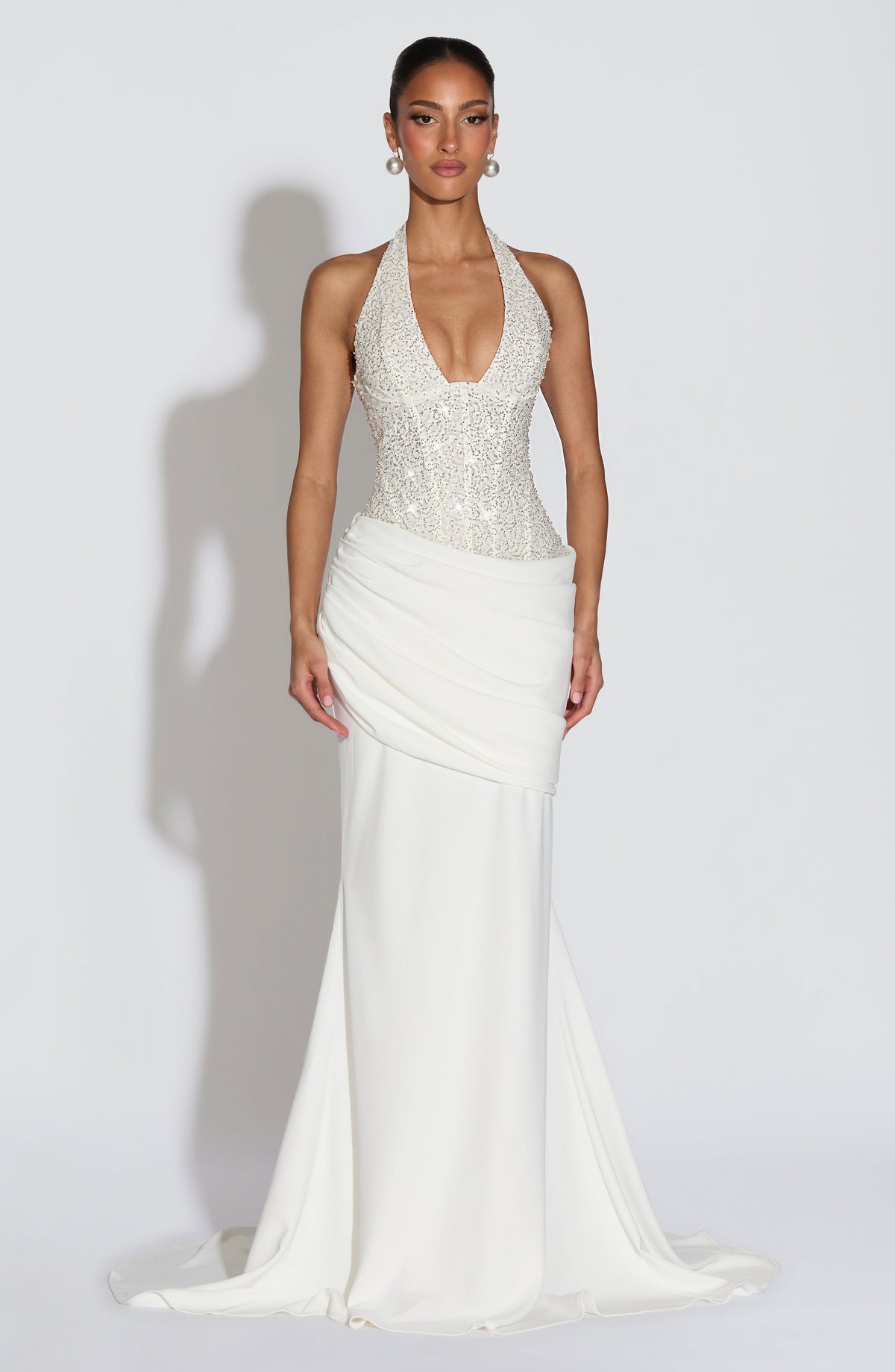 Talía™ marfil: vestido largo para una graduación, foto 5