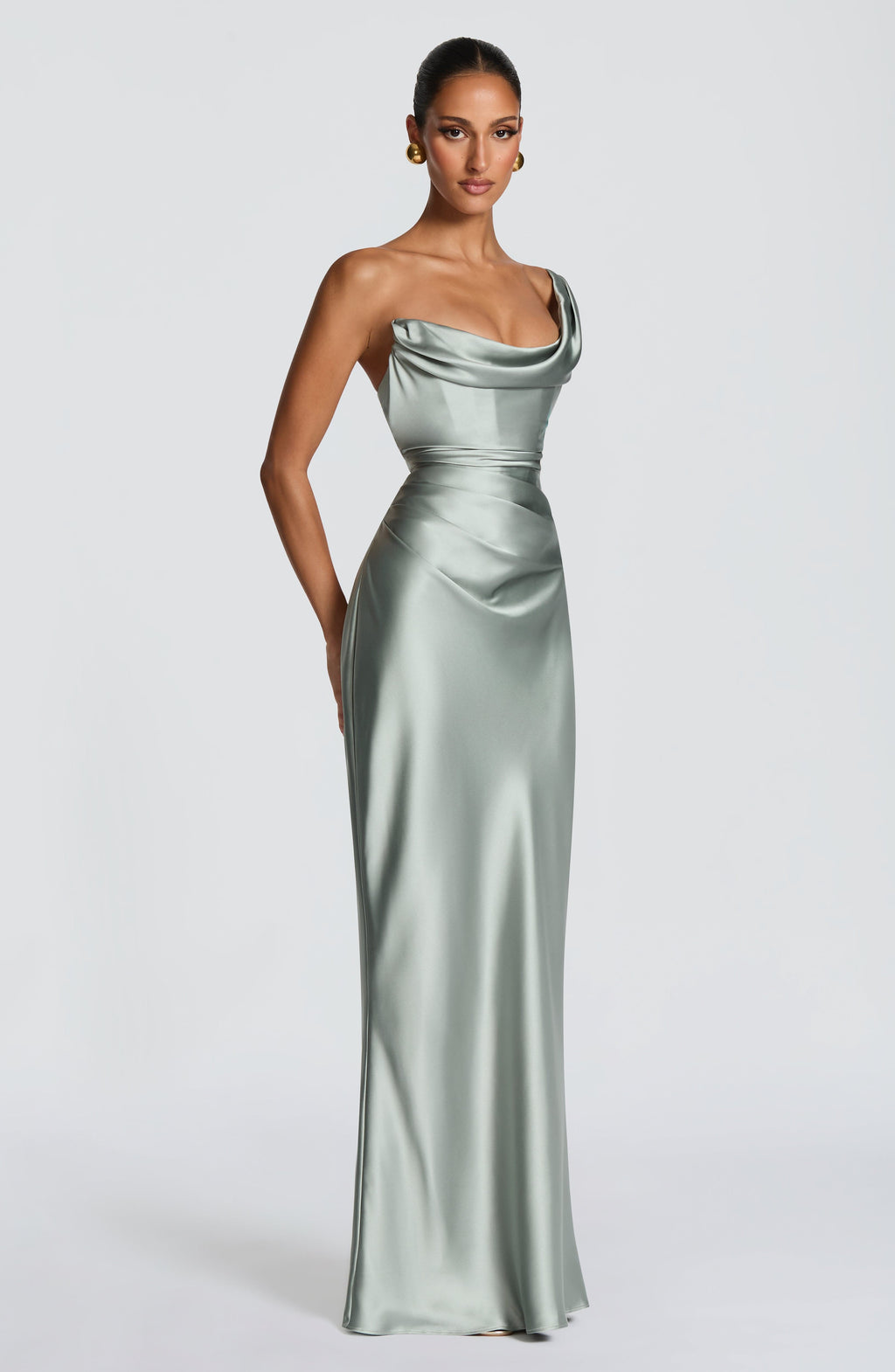 Look para una boda de noche: vestido Talía™ en verde salvia, foto 6