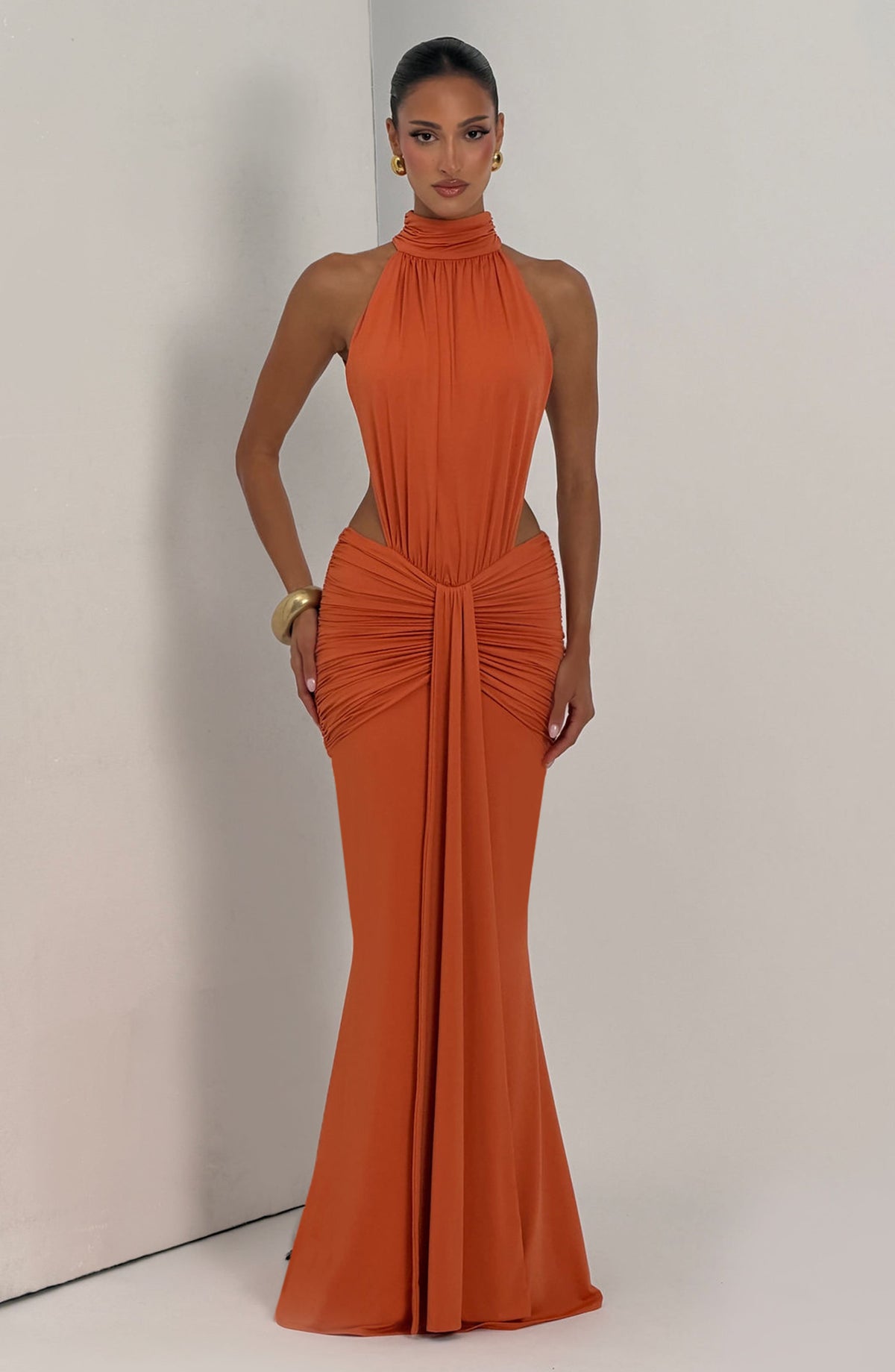 Teresa™ naranja: vestido largo para una boda de tarde, foto 5