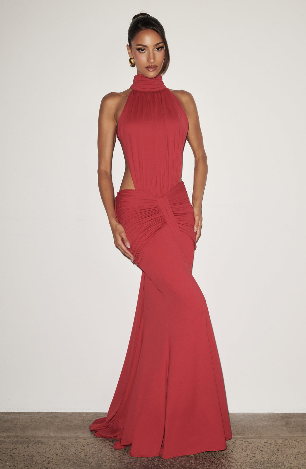 Teresa™ rojo: vestido largo para una boda de noche, foto 5