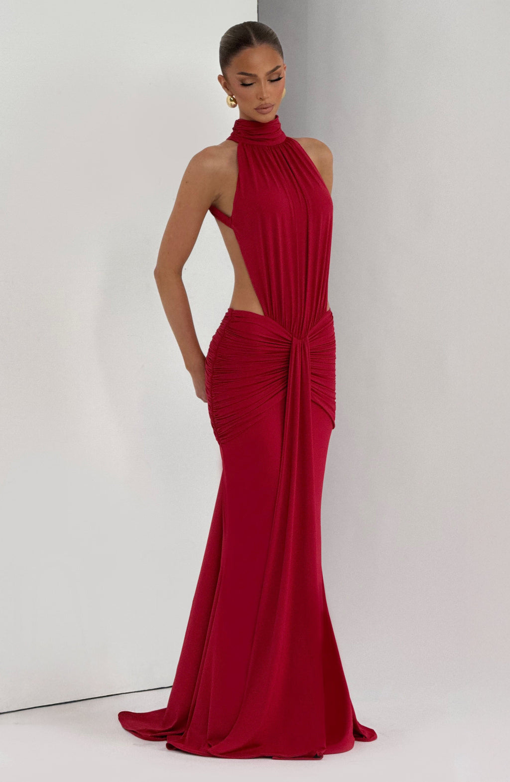 Vestido Teresa™ rojo con aberturas laterales, foto 11