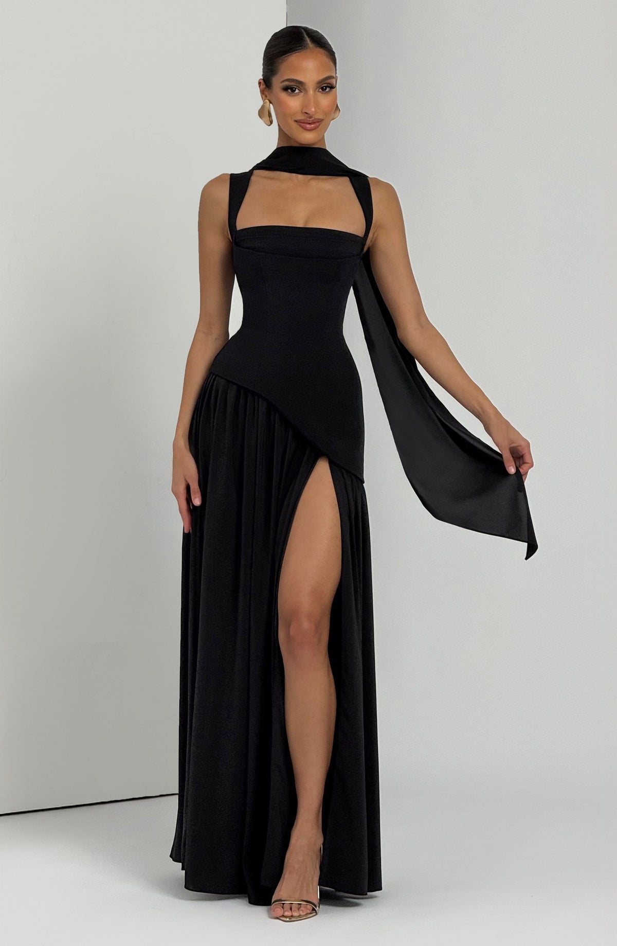 Vestido Tamara™ negro con corsé, foto 7