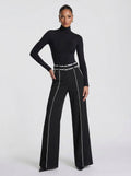 Conjunto de cuello alto negro para invitada - Emilia™ Ana Ibiza