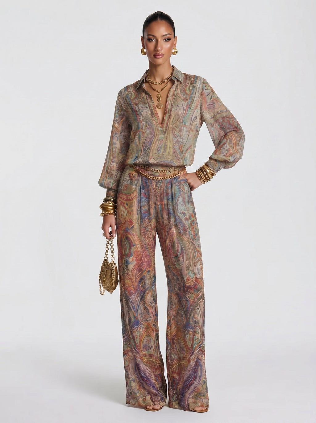 Conjunto de estampado paisley para invitada - Maya™ Ana Ibiza