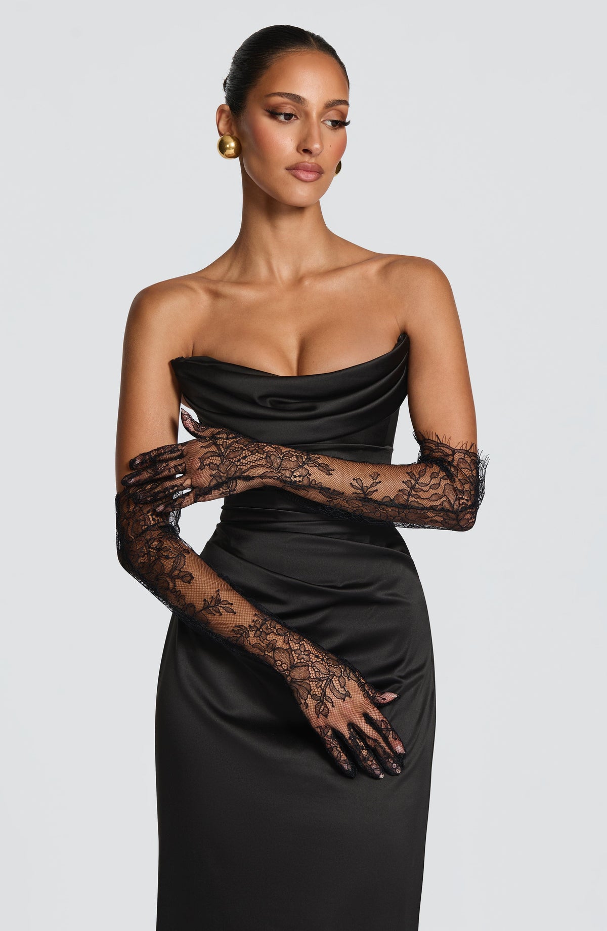 Vega™ negro: vestido largo para una cena de gala, foto 5