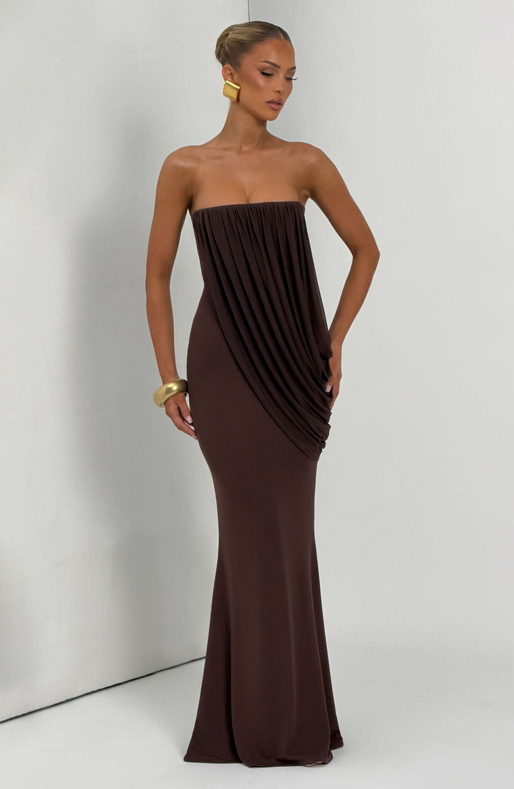Vestido Valeria™ ciruela con fruncido favorecedor, foto 9