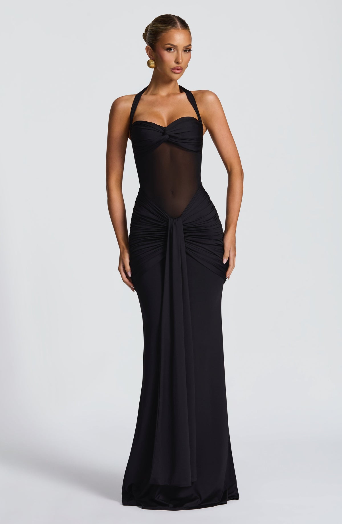 Victoria™ negro: vestido largo para una boda de noche, foto 5