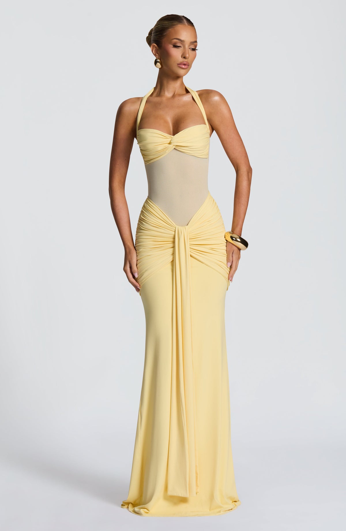 Victoria™ amarillo limón: vestido largo para una boda de tarde, foto 5