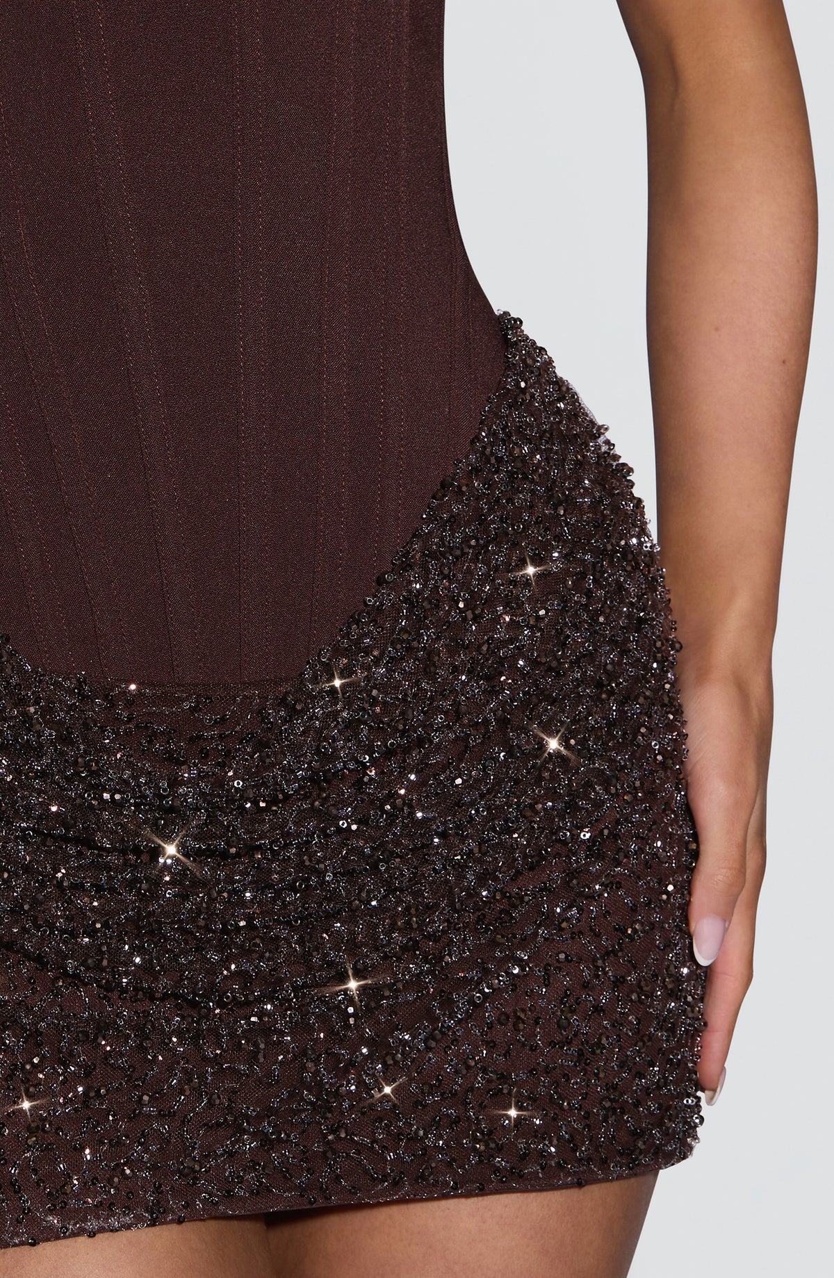 Yaiza™ ciruela: vestido corto para una cena, foto 5